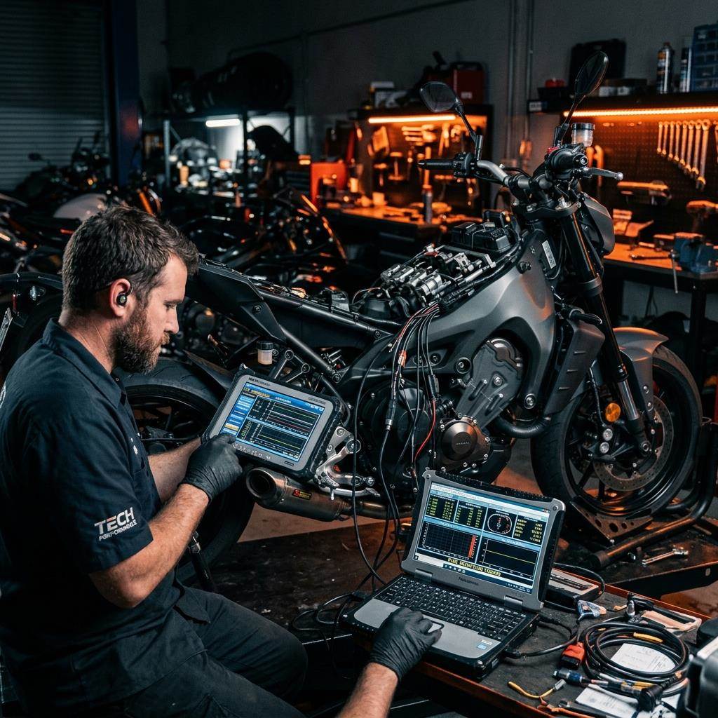 Mantenimiento de inyección de motocicleta